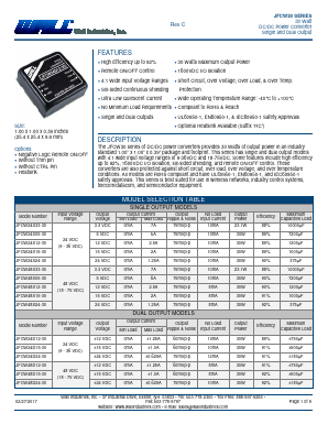 JFCW24D15-30 Datasheet PDF Wall Industries,Inc.
