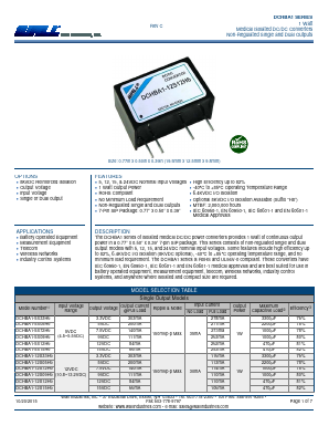 DCHBA1-5S09H6 Datasheet PDF Wall Industries,Inc.