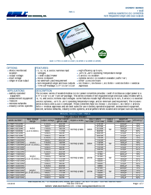 DCHBA1 Datasheet PDF Wall Industries,Inc.