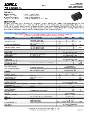 MSLU12D05-100 Datasheet PDF Wall Industries,Inc.