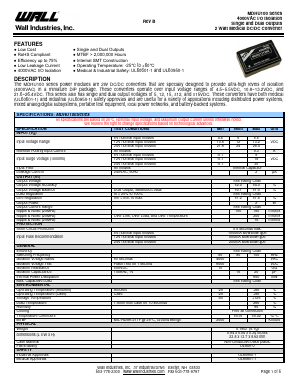 MDHU1215ND2 Datasheet PDF Wall Industries,Inc.