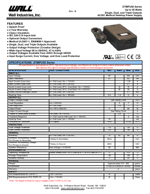 DTMPU50-102 Datasheet PDF Wall Industries,Inc.