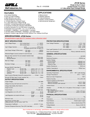 JFCW24S33-4000 Datasheet PDF Wall Industries,Inc.