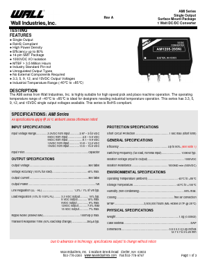 AM905-200NI Datasheet PDF Wall Industries,Inc.