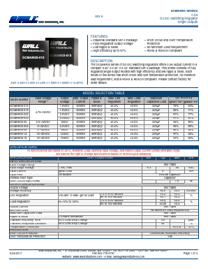 DCMAR05-033 Datasheet PDF Wall Industries,Inc.