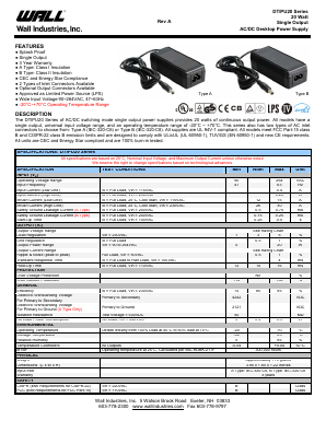 DTIPU20A-108 Datasheet PDF Wall Industries,Inc.