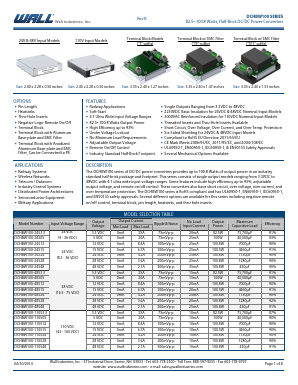 DCHBW100-48S05 Datasheet PDF Wall Industries,Inc.