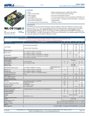 PSIUU61-105-1 Datasheet PDF Wall Industries,Inc.