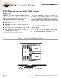WED3C7558M350BI Datasheet PDF White Electronic Designs Corporation