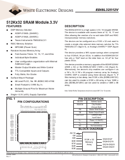 EDI8L32512V15AC Datasheet PDF White Electronic Designs Corporation