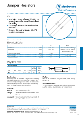 WL4 Datasheet PDF Welwyn Components Limited