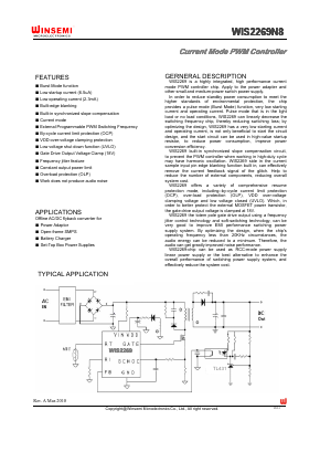 WIS2269N8 Datasheet PDF Shenzhen Winsemi Microelectronics Co., Ltd
