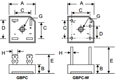 GBPC1502 Datasheet PDF Won-Top Electronics