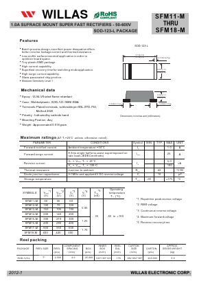 SFM13-M Datasheet PDF Willas Electronic Corp.