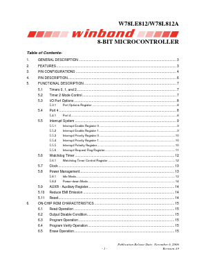 W78L812A Datasheet PDF Winbond