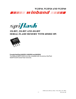 NX25P40-VNI Datasheet PDF Winbond