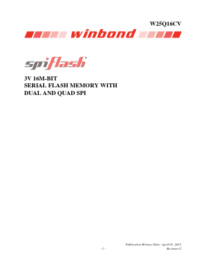 W25Q16CVTCIP Datasheet PDF Winbond