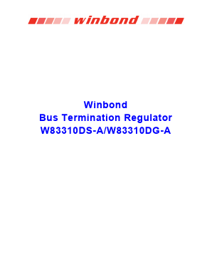 W83310DS-A Datasheet PDF Winbond
