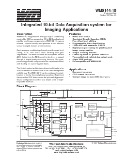 WM8144-10 Datasheet PDF Wolfson Microelectronics plc
