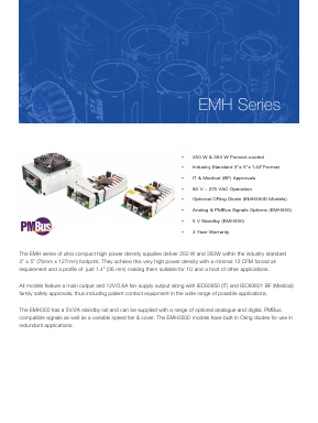 EMH350PD24-U Datasheet PDF XP Power Limited