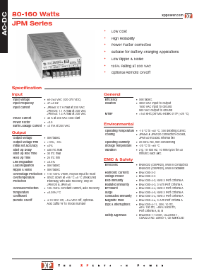JPM120PS48 Datasheet PDF XP Power Limited