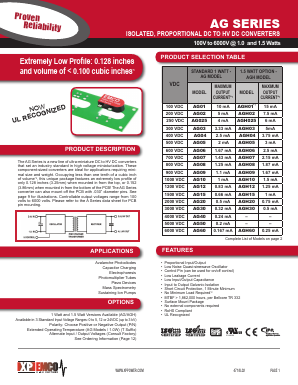 AGH06N-12T Datasheet PDF XP Power Limited