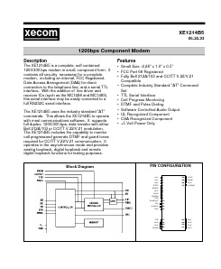 XE1214B5 Datasheet PDF Xecom