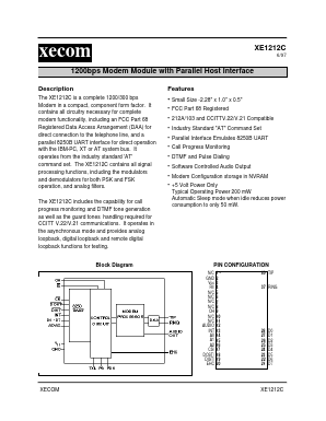 XE1212C Datasheet PDF Xecom