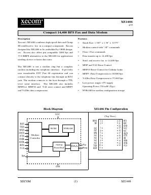 XE1486 Datasheet PDF Xecom