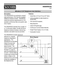 XE0055CS2 Datasheet PDF Xecom