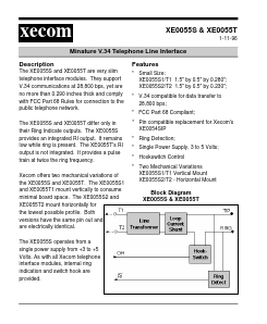 XE0055S Datasheet PDF Xecom