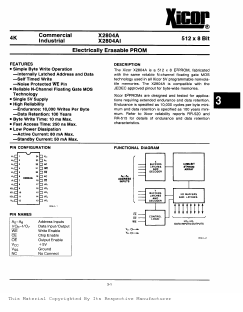 X2804AI-35 Datasheet PDF Xicor -> Intersil