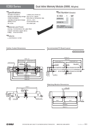 IC-553-1-MF Datasheet PDF Yamaichi Electronics Co., Ltd.