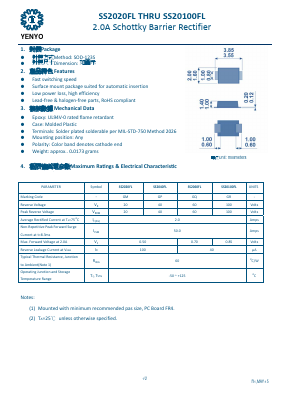 SS2040FL Datasheet PDF YENYO TECHNOLOGY Co., Ltd