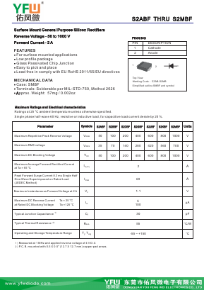 S2ABF Datasheet PDF DONGGUAN YOU FENG WEI ELECTRONICS CO., LTD