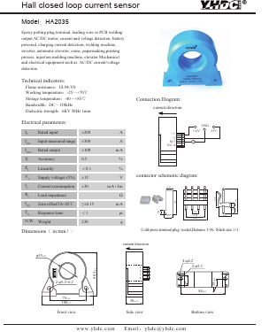 HA2035 Datasheet PDF Beijing Yaohuadechang Electronic Co., Ltd.