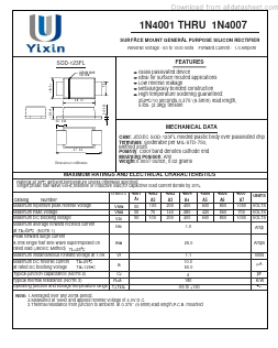 1N4004 Datasheet PDF Shenzhen Yixinwei Technology Co., Ltd.
