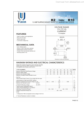 K15 Datasheet PDF Shenzhen Yixinwei Technology Co., Ltd.