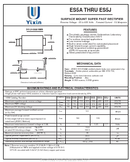 ES5A Datasheet PDF Shenzhen Yixinwei Technology Co., Ltd.