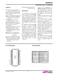 U635H16SC45 Datasheet PDF Zentrum Mikroelektronik Dresden AG