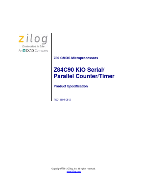 Z84C9008ASC Datasheet PDF Zilog