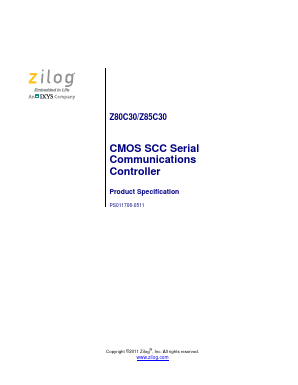 Z85C3016VSG Datasheet PDF Zilog